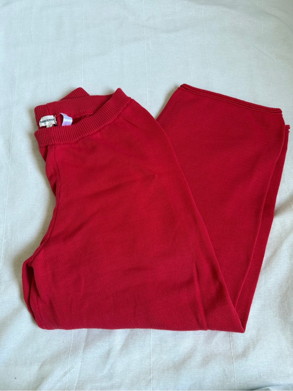 SONDERHAUS Jeanie Pant in Cherry Red Large